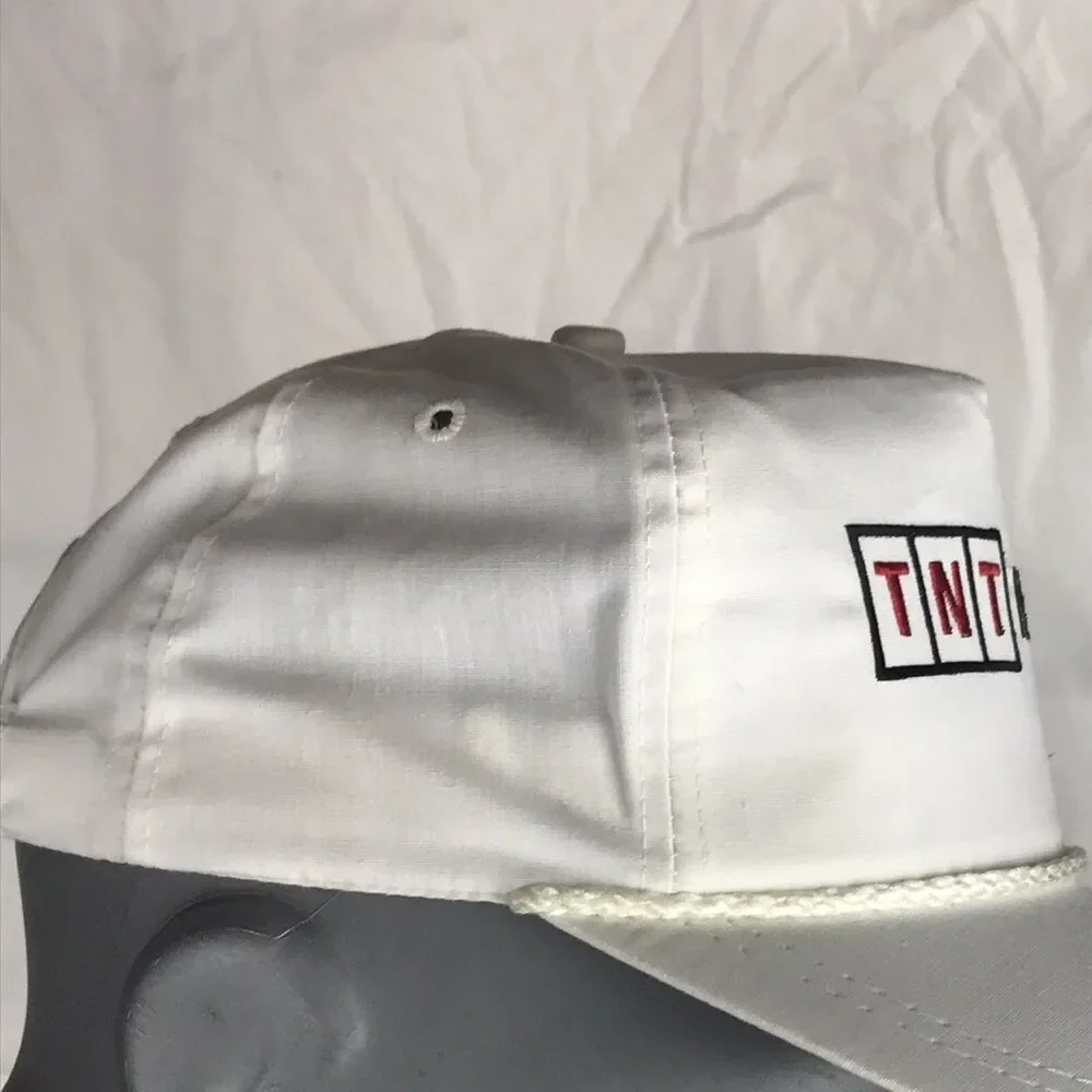 Vintage TNT Holland Trucker Hat K-Brand USA Made White Snapback Cap